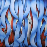 - TRASMIGRAZIONE - Pastellkreide auf Leinwand - 180 x 150 cm - 2009